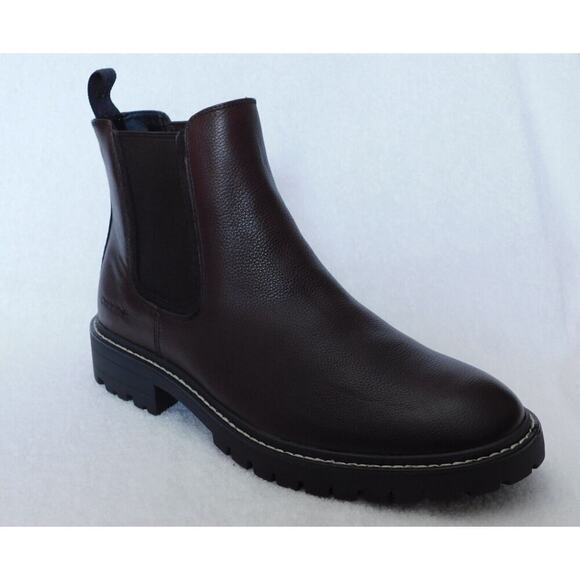 M2 Calvin Klein Dark Brown Men's Letrel Almo Boots Size 10 - Picture 1 of 5